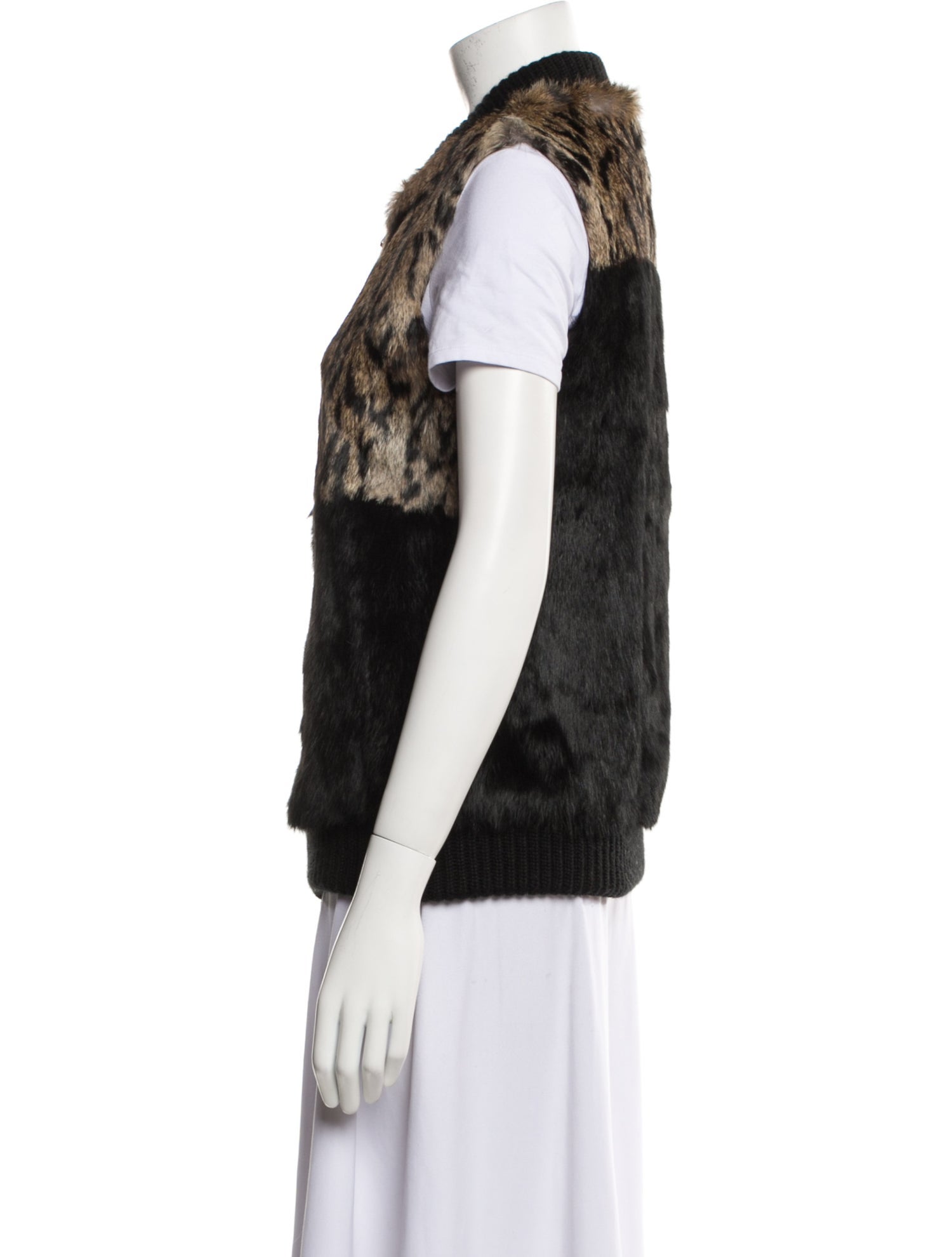 Jocelyn Animal Print Fur Jacket