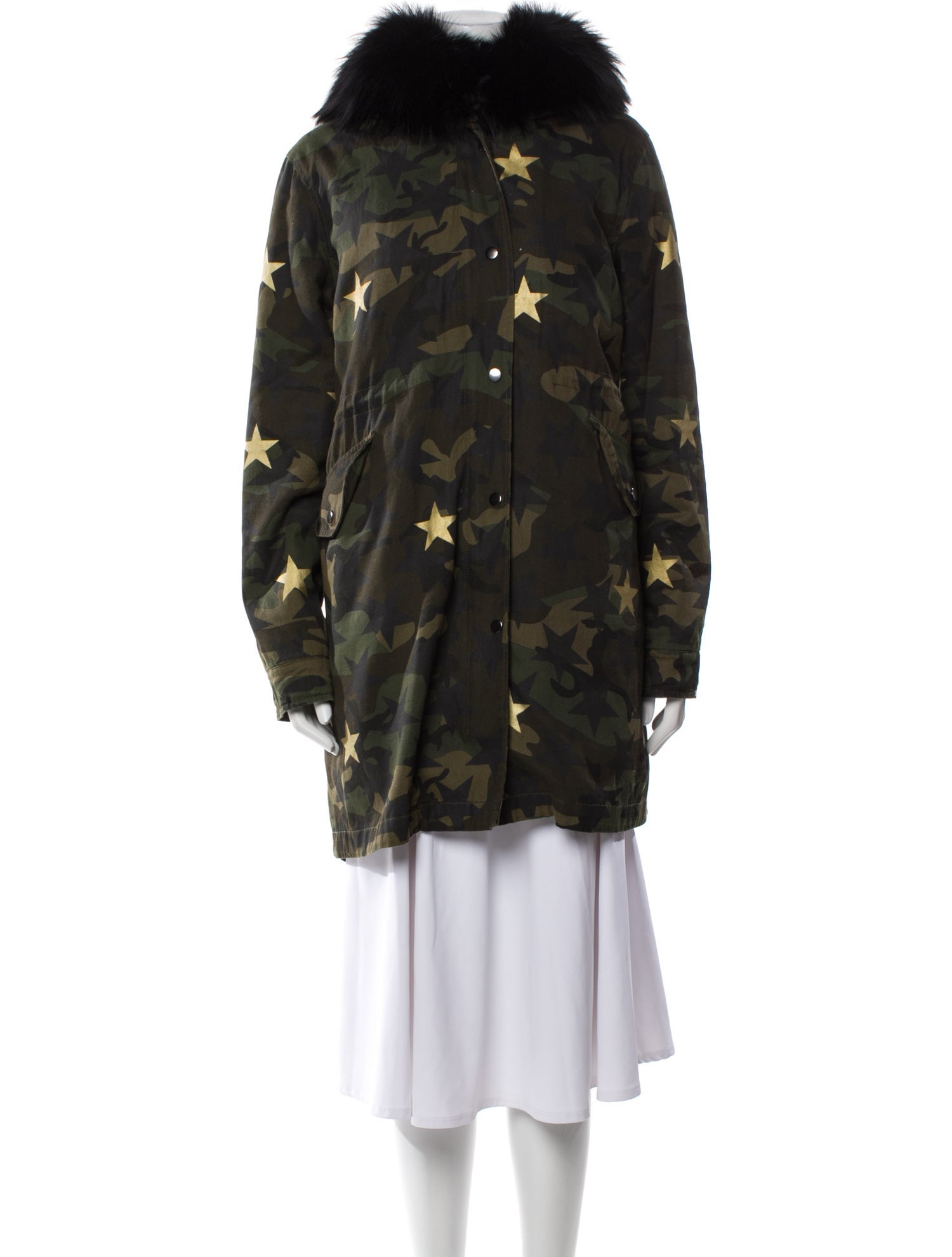 Jocelyn Camouflage Print Coat