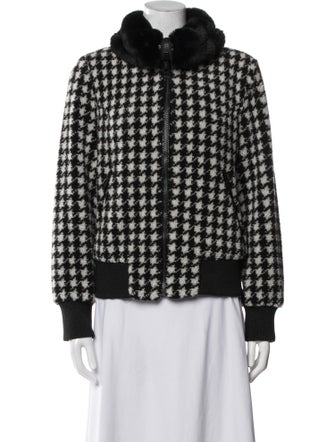 Jocelyn Houndstooth Print Jacket