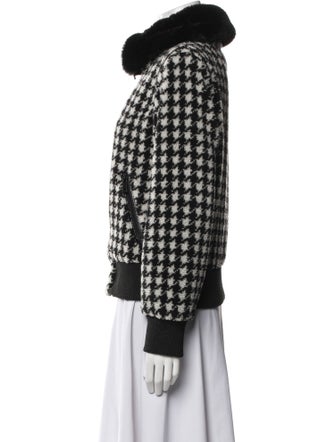 Jocelyn Houndstooth Print Jacket