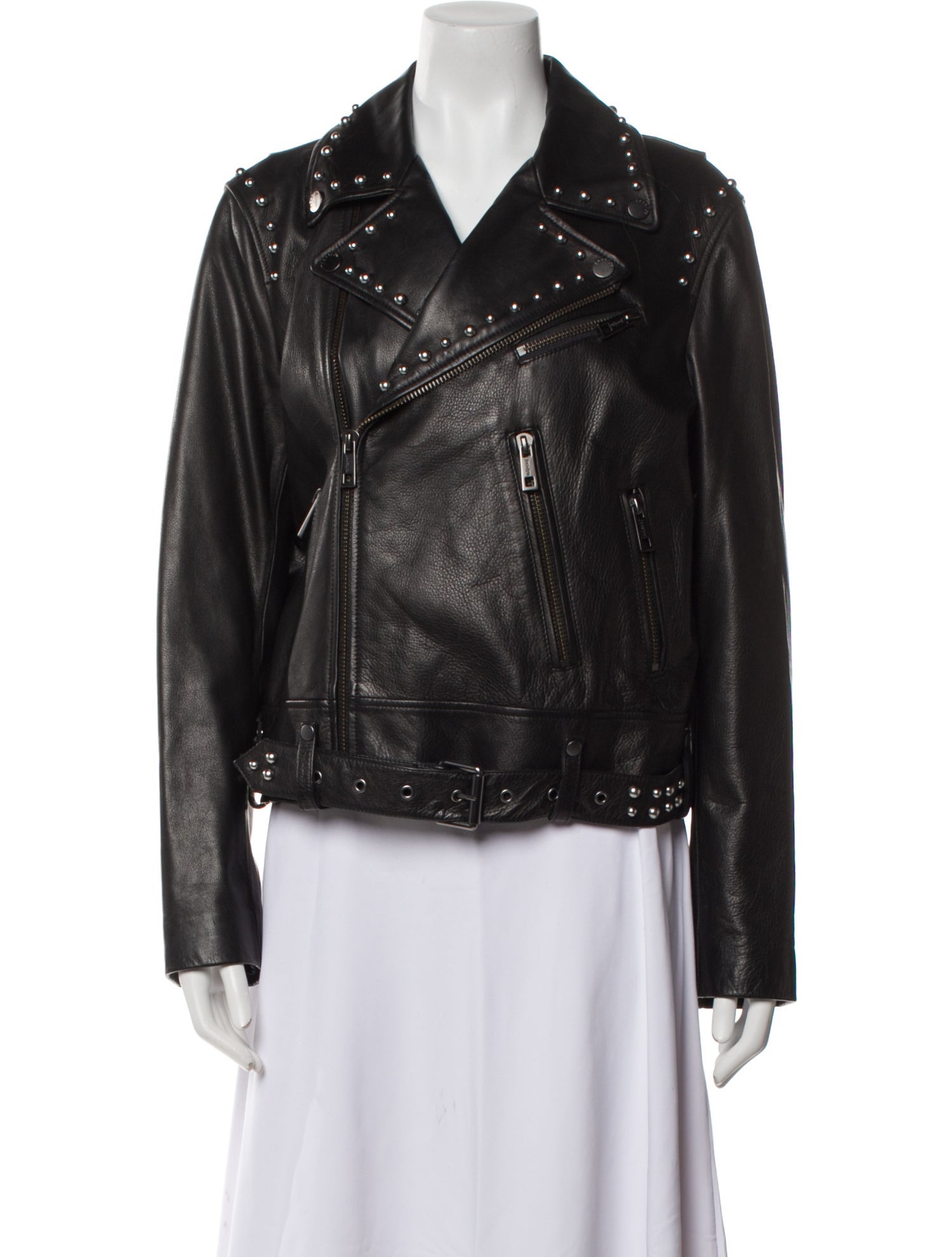 Jocelyn Leather Biker Jacket