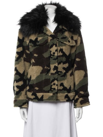 Jocelyn Printed Faux Fur Jacket