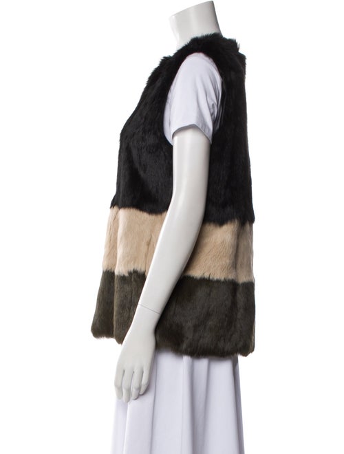 Jocelyn Fur Striped Fur Jacket