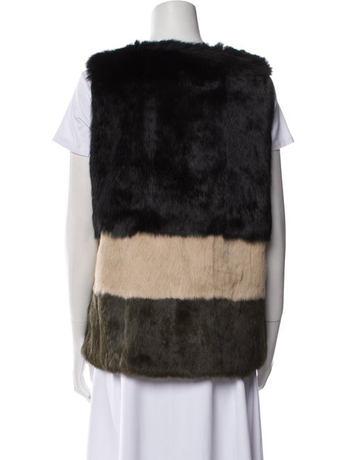 Jocelyn Fur Striped Fur Jacket