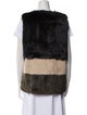 Jocelyn Fur Striped Fur Jacket
