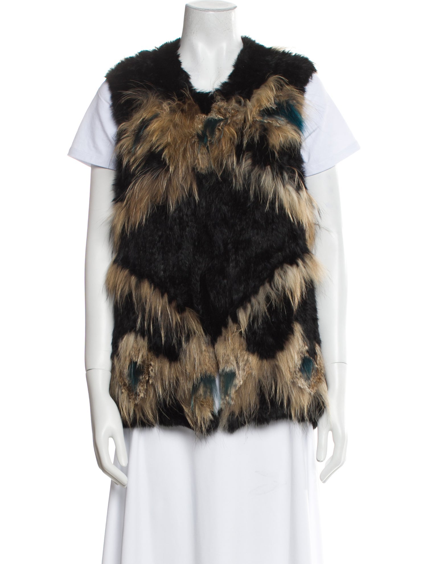 Jocelyn Fur Printed Fur Jacket