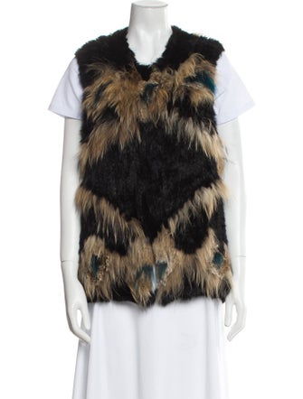 Jocelyn Fur Printed Fur Jacket