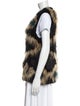 Jocelyn Fur Printed Fur Jacket