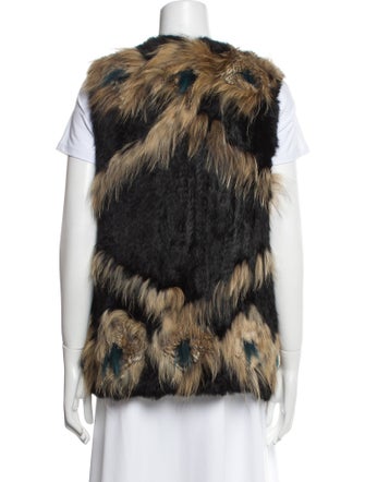 Jocelyn Fur Printed Fur Jacket