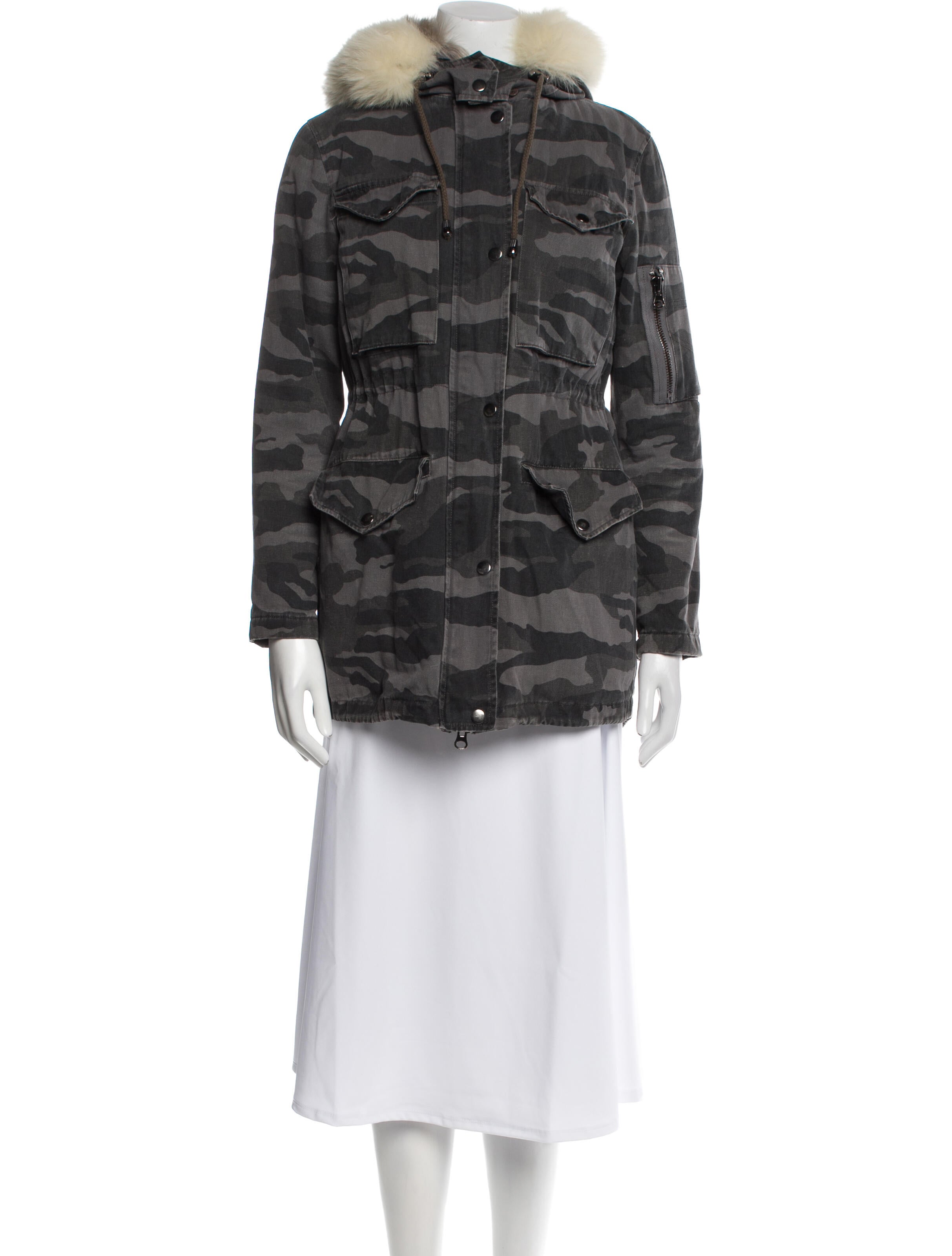Jocelyn Camouflage Print Coat
