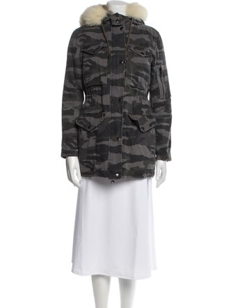 Jocelyn Camouflage Print Coat