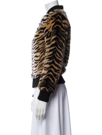 Jocelyn Animal Print Faux Fur Jacket