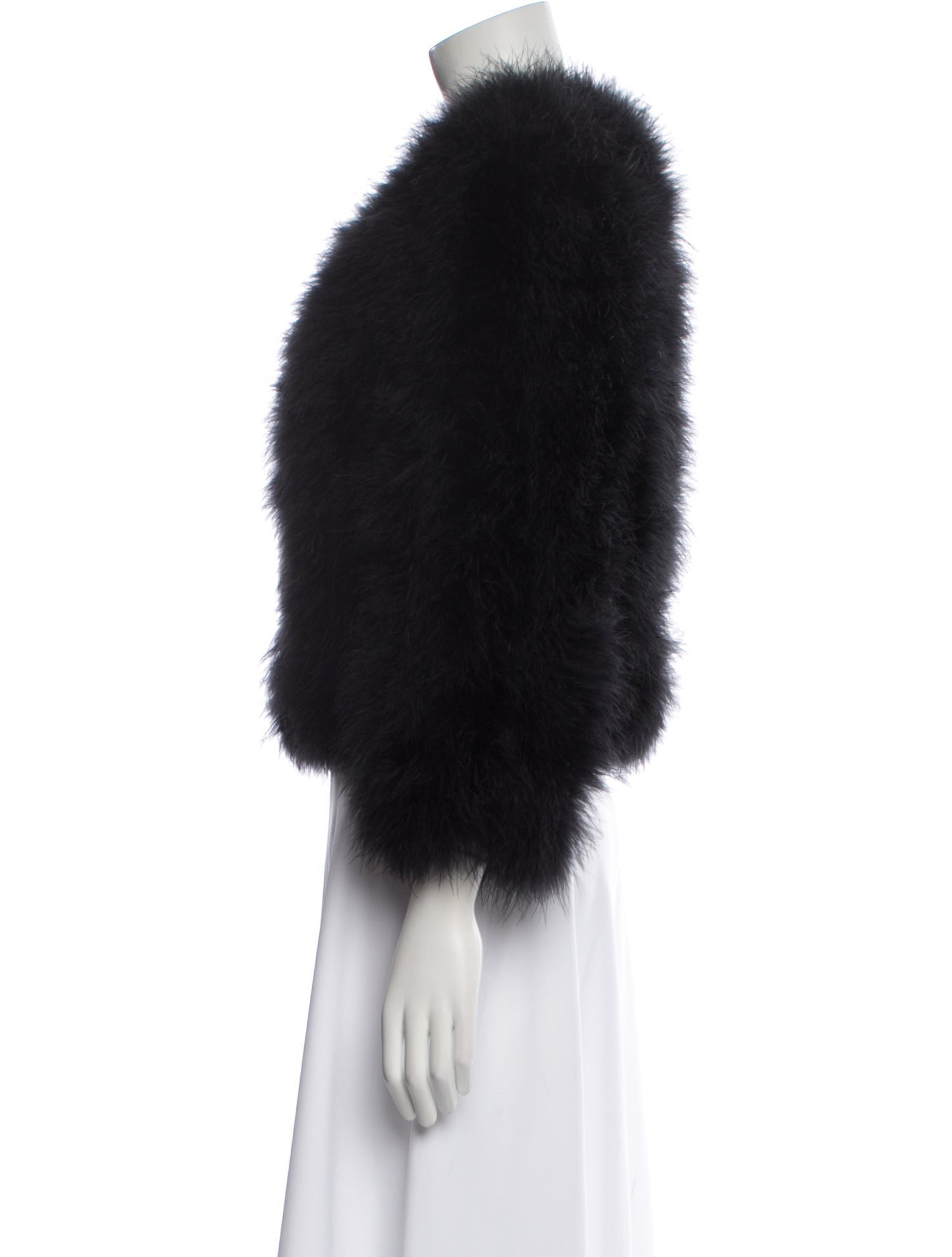 Jocelyn Ostrich Feather Down Jacket