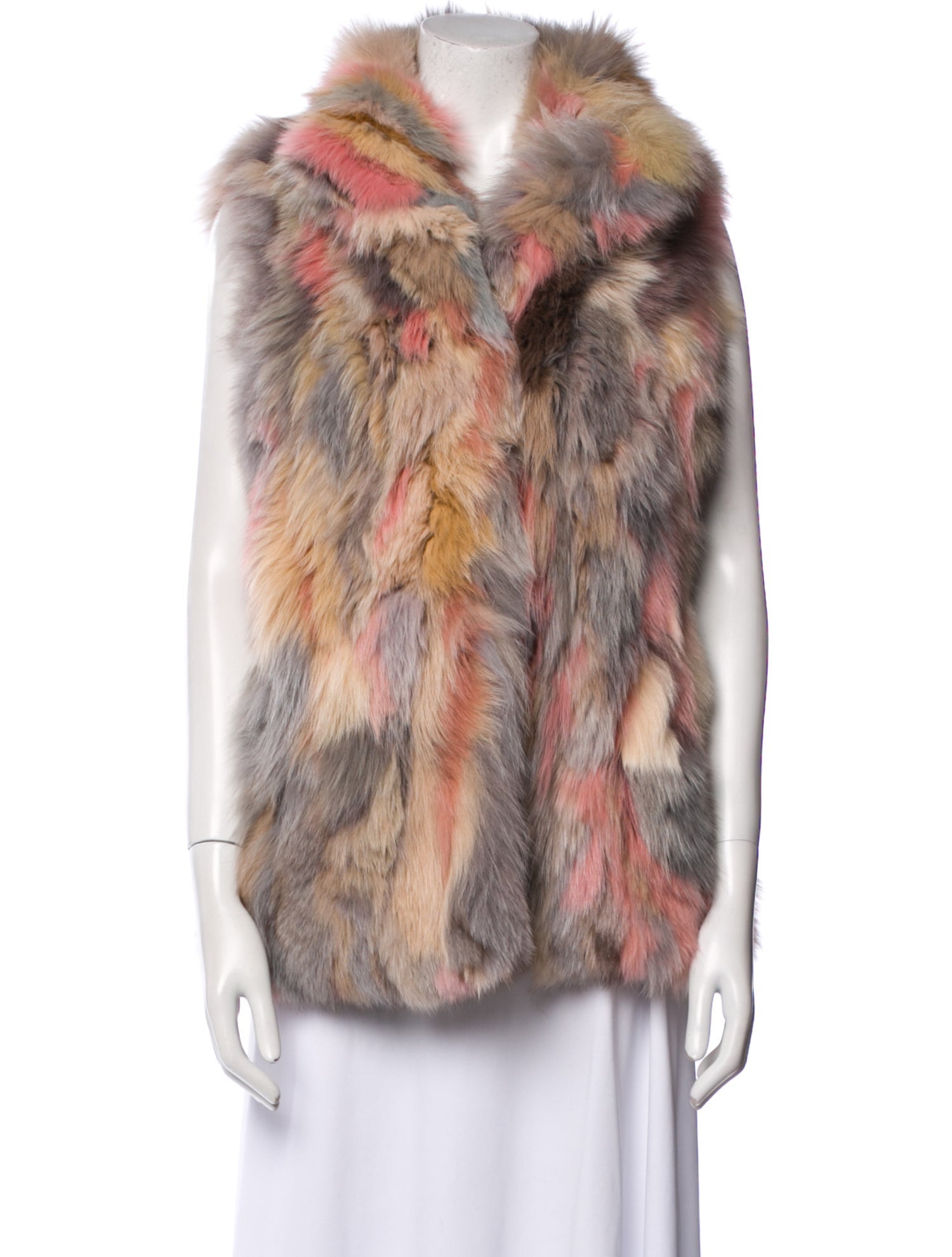 Jocelyn Printed Fur Jacket