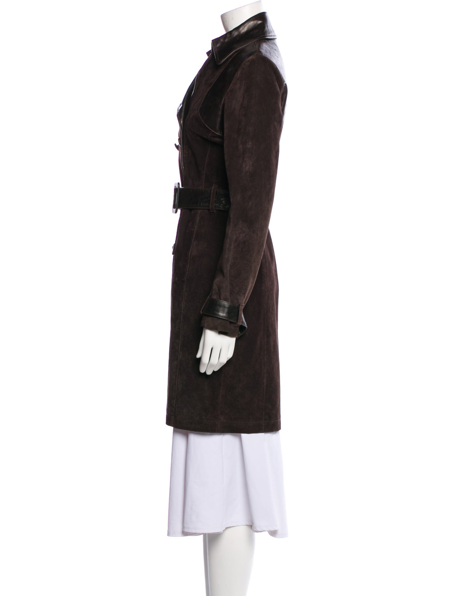 June Leather Trench Coat