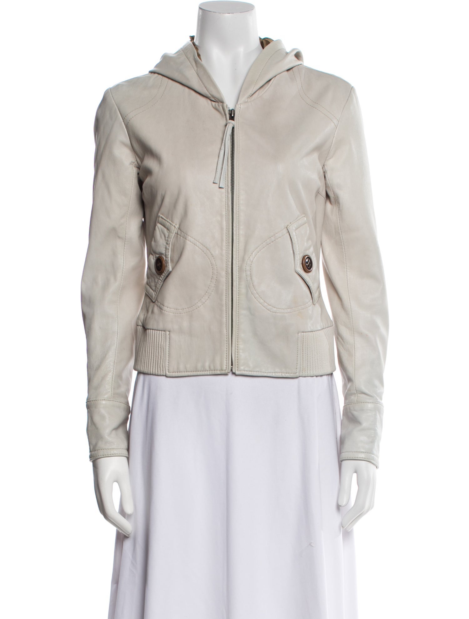 June Leather Bomber Jacket