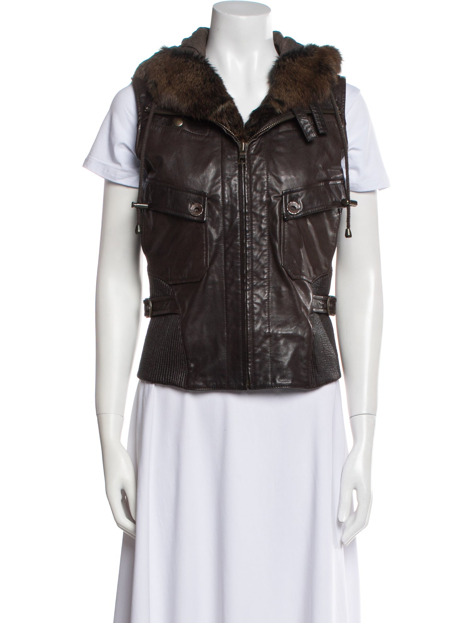 June Leather Vest