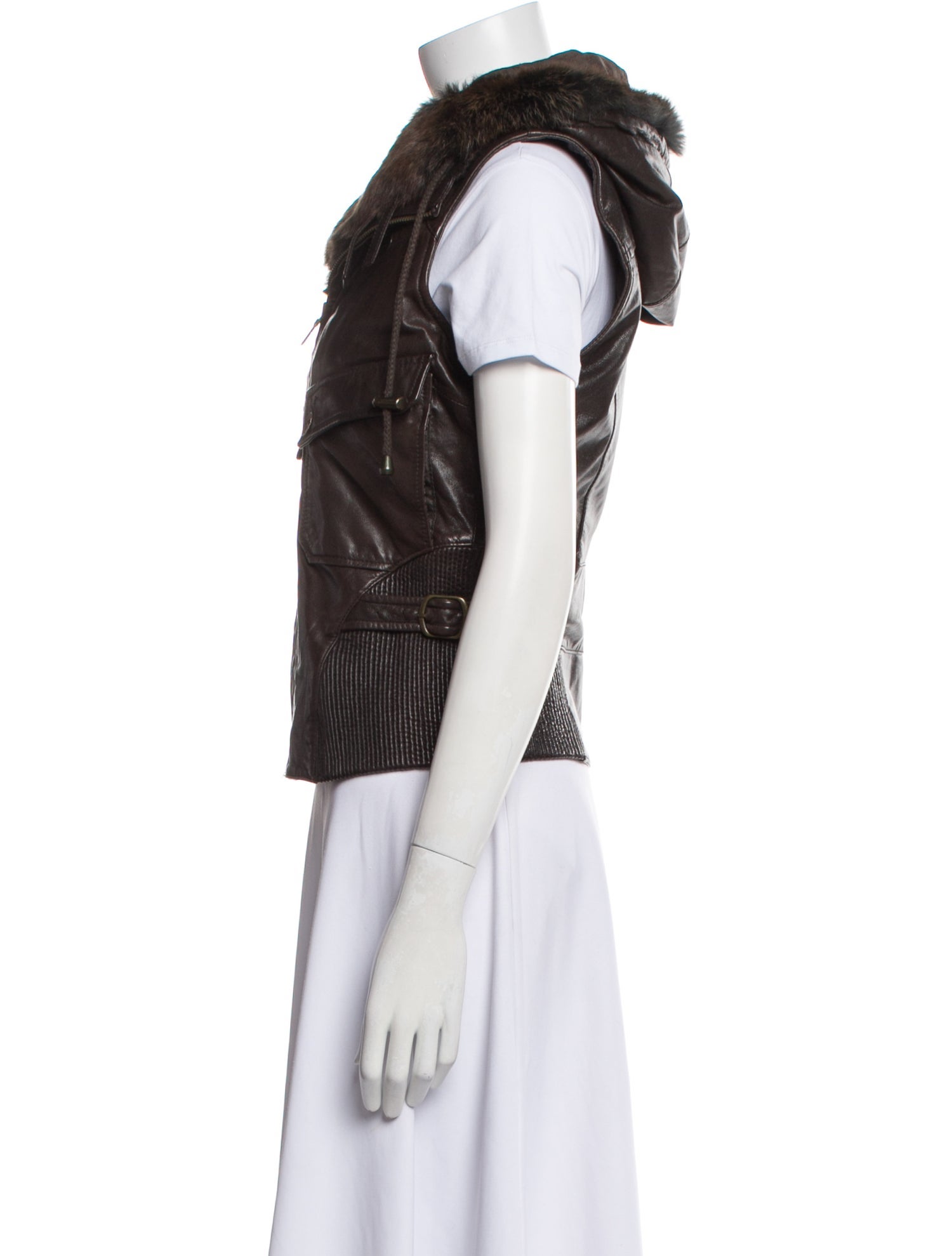 June Leather Vest