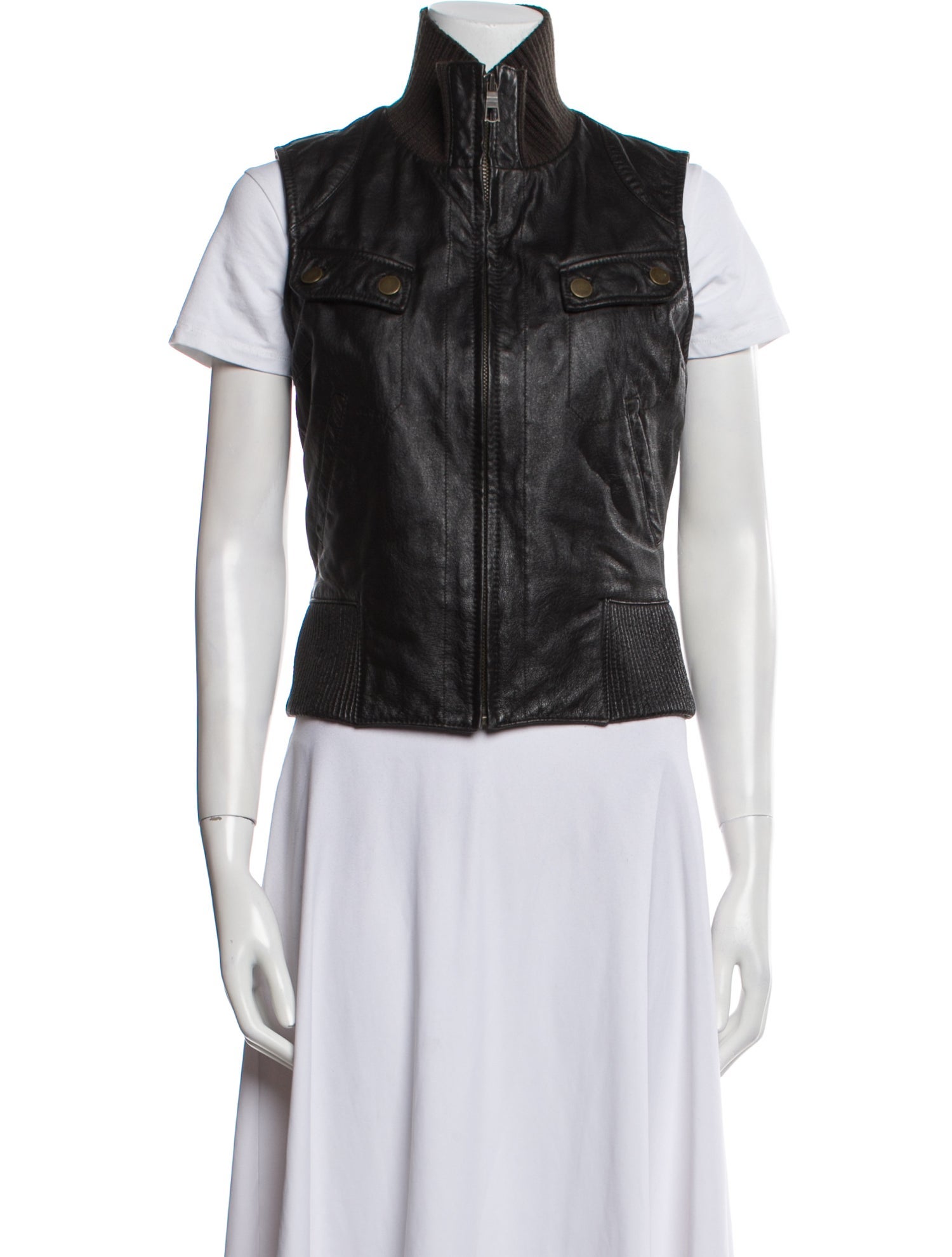 June Leather Vest
