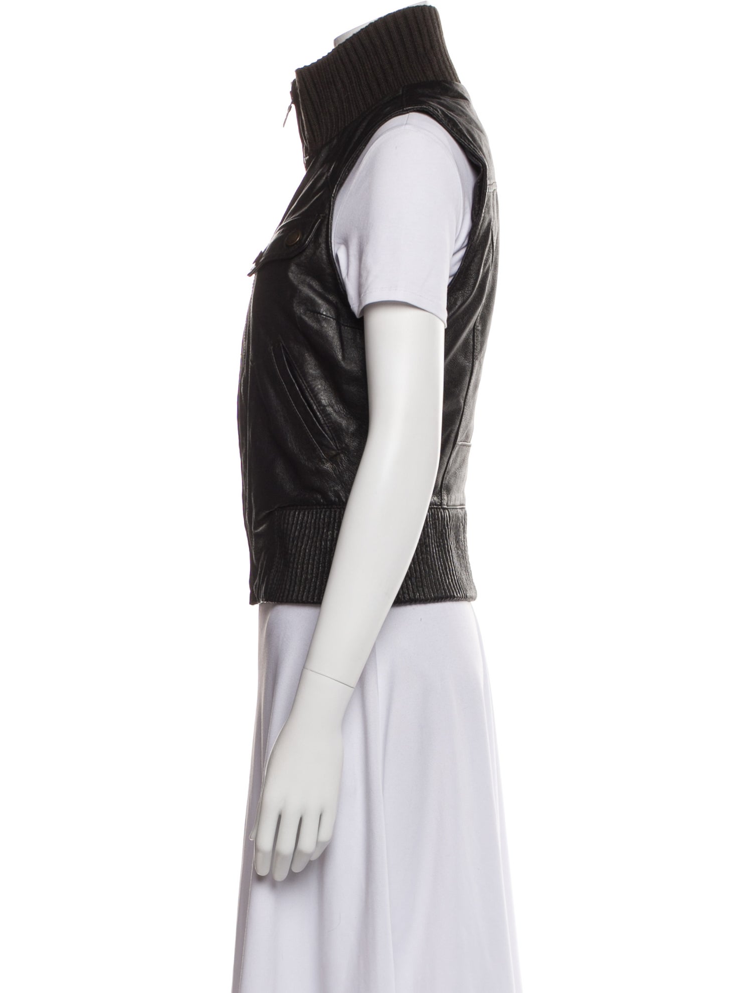 June Leather Vest