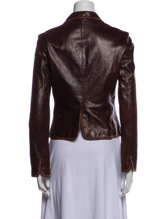 June Leather Blazer
