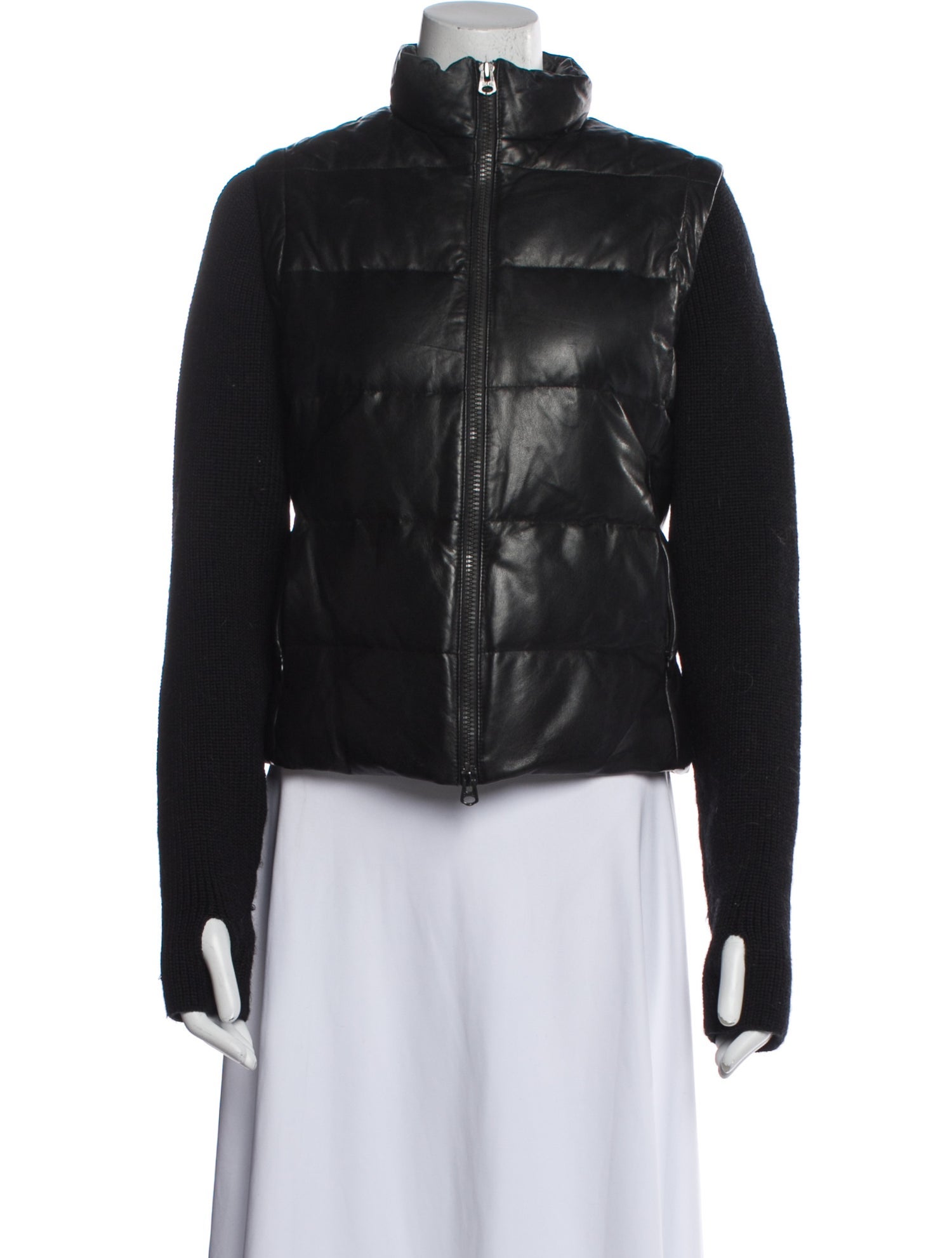 June Leather Down Jacket