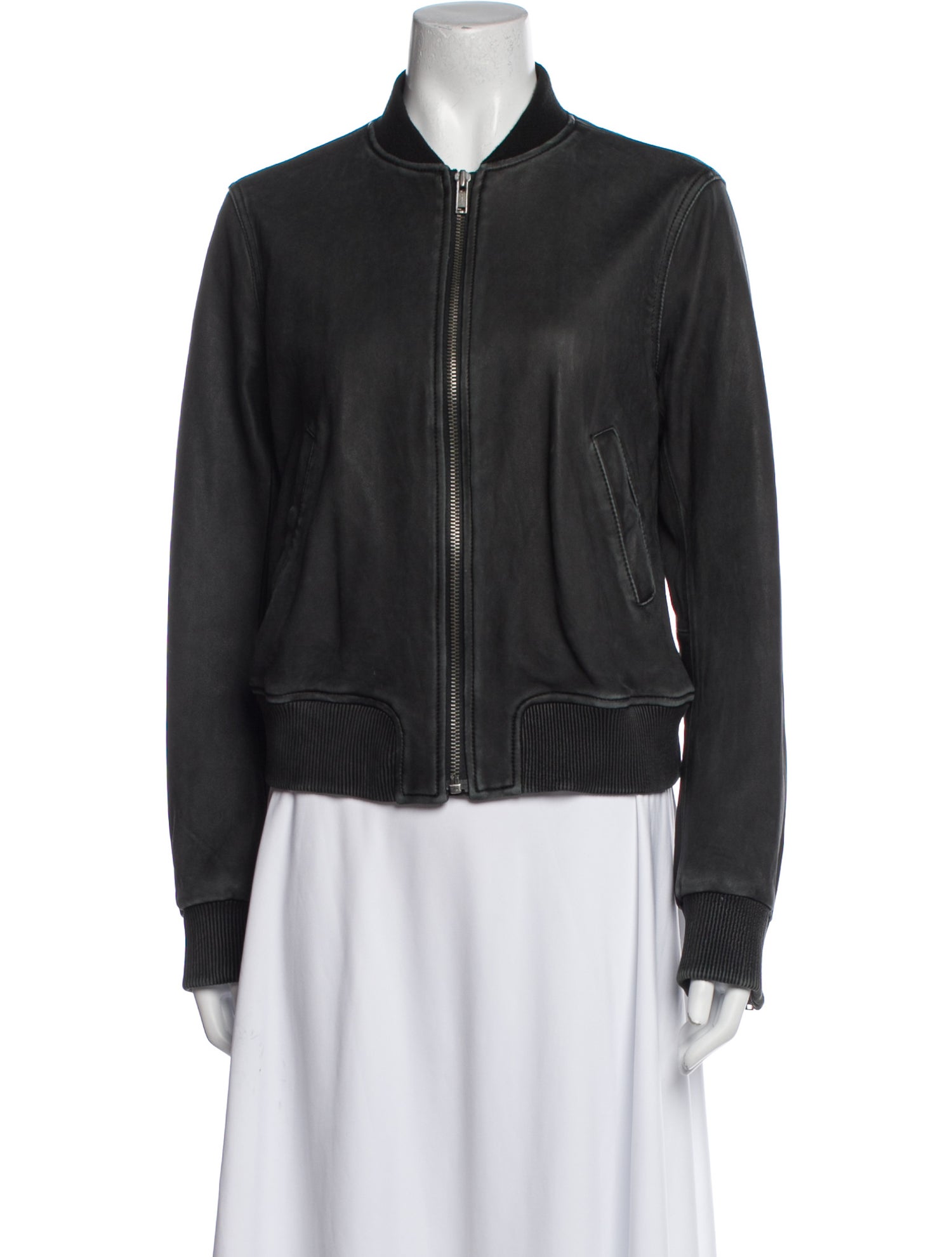 June Leather Bomber Jacket