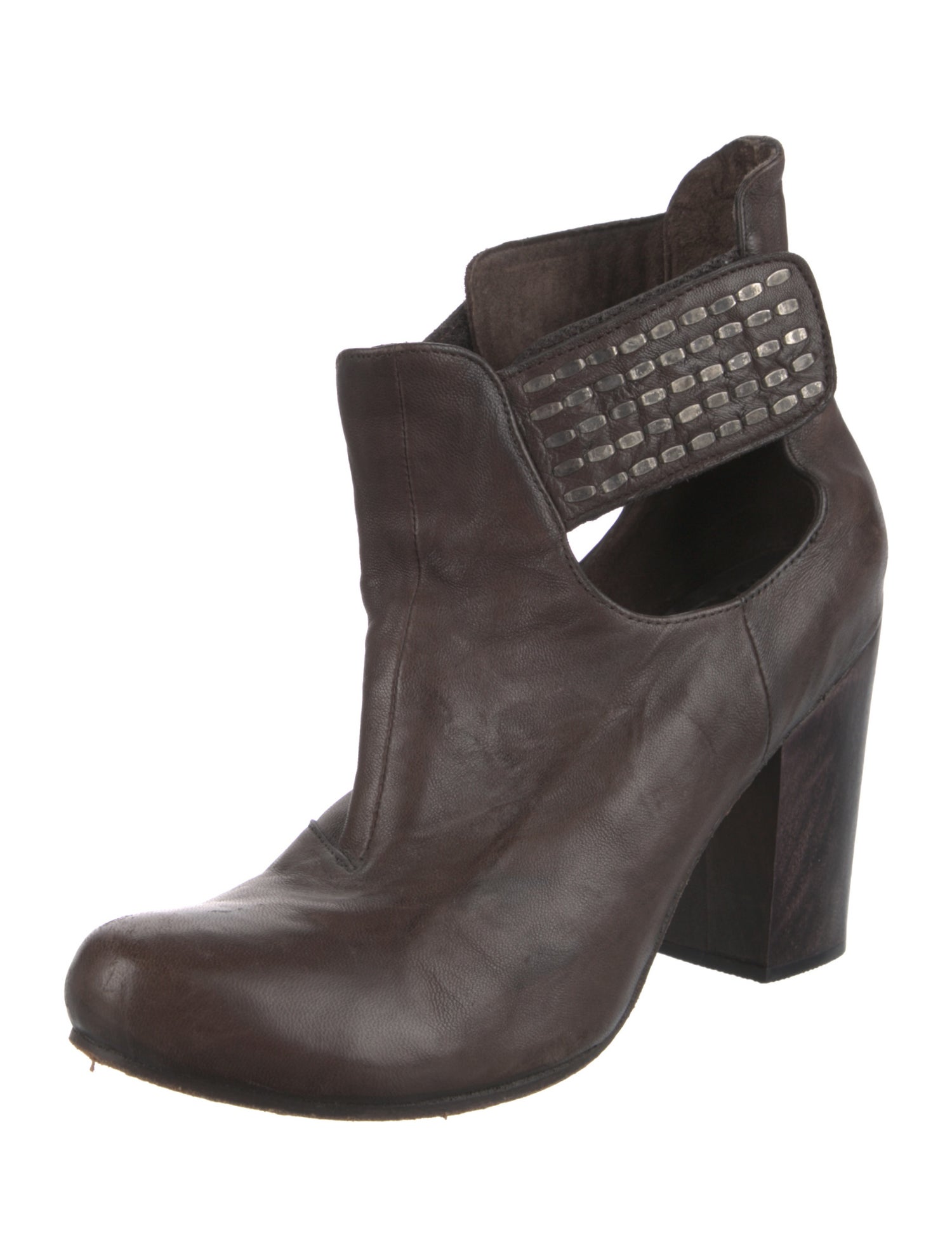 Calleen Cordero Leather Studded Accents Boots