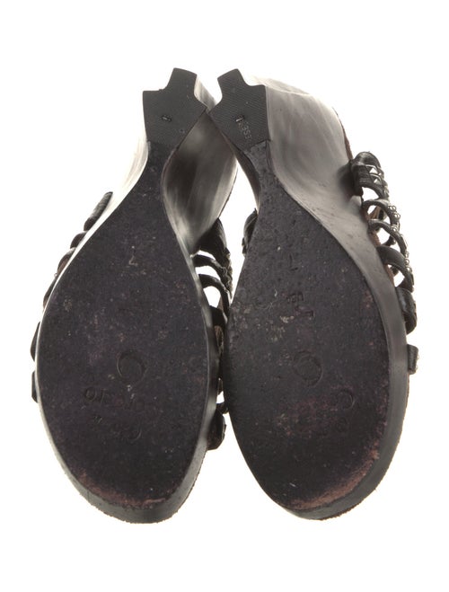 Calleen Cordero Leather Printed Slides