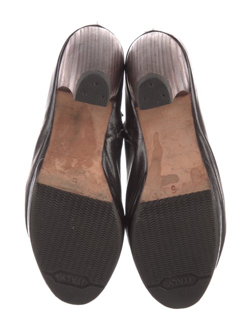 Calleen Cordero Leather Animal Print Lace-Up Boots