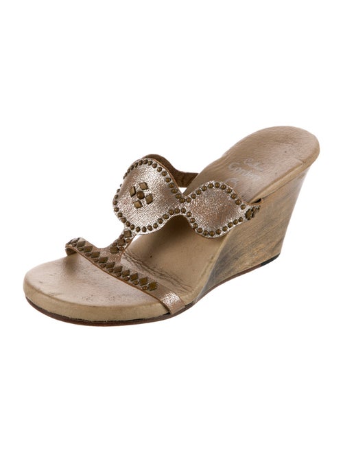Calleen Cordero Leather Studded Accents Slides
