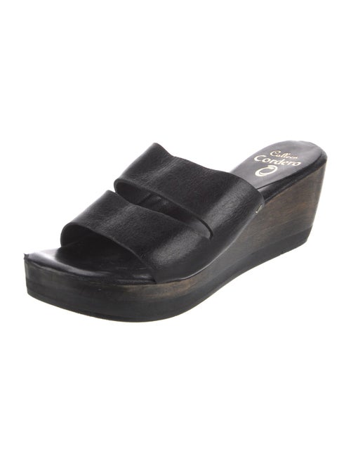 Calleen Cordero Leather Studded Accents Slides