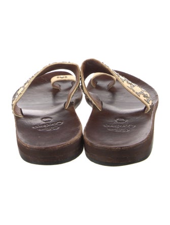 Calleen Cordero Leather Studded Accents Slides