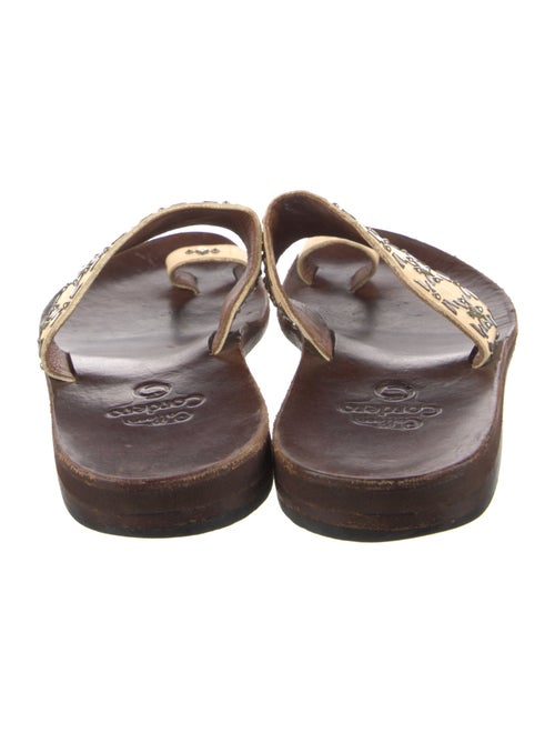 Calleen Cordero Leather Studded Accents Slides