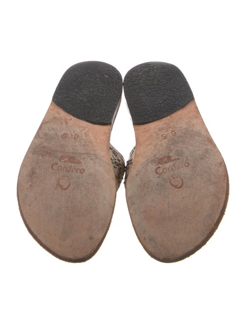 Calleen Cordero Leather Studded Accents Slides