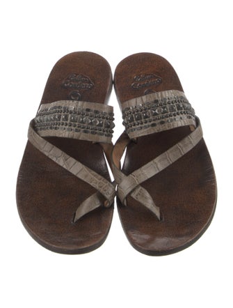 Calleen Cordero Leather Studded Accents Sandals