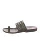 Calleen Cordero Leather Studded Accents Slides