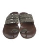 Calleen Cordero Leather Studded Accents Slides