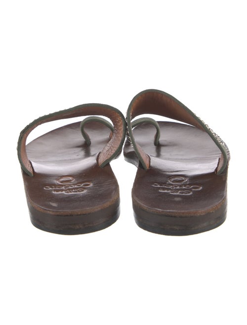 Calleen Cordero Leather Studded Accents Slides