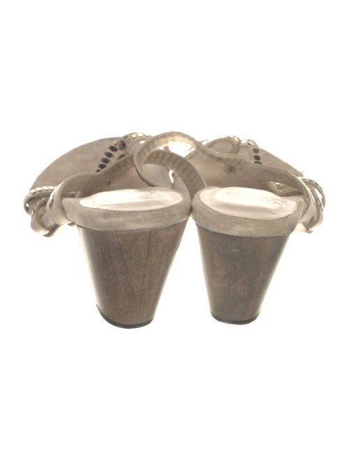 Calleen Cordero Suede Studded Accents Slides