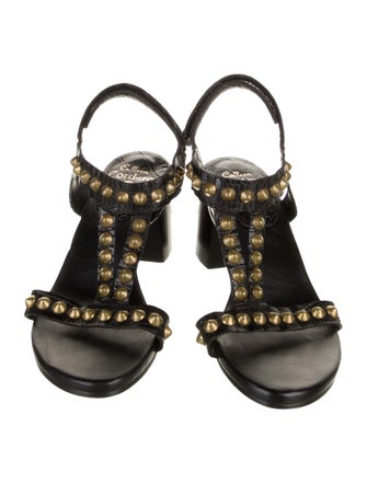 Calleen Cordero Leather T-Strap Sandals