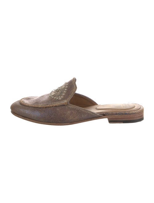 Calleen Cordero Suede Studded Accents Mules