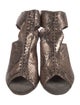 Calleen Cordero Embossed Leather T-Strap Sandals