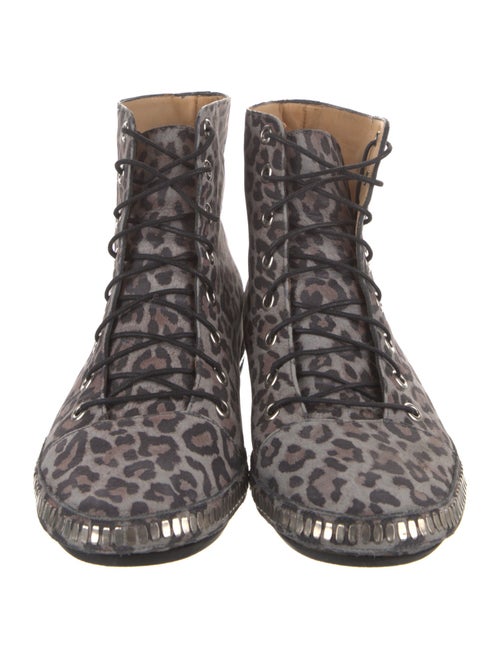 Calleen Cordero Suede Animal Print Wedge Sneakers