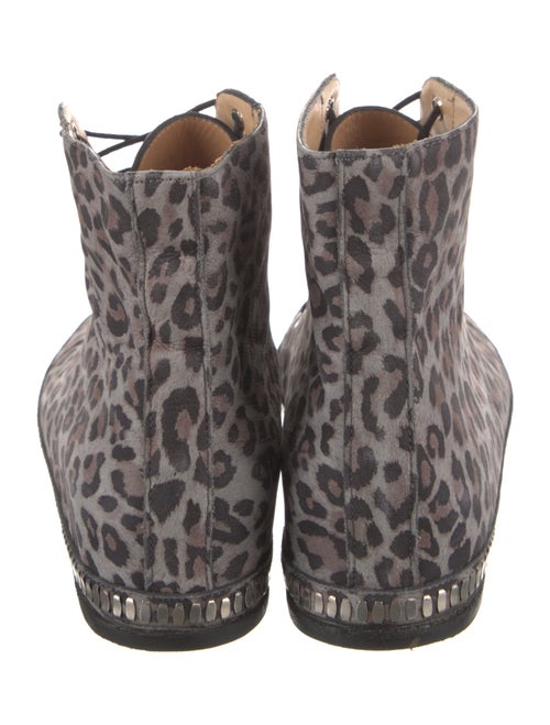 Calleen Cordero Suede Animal Print Wedge Sneakers