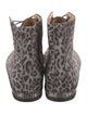 Calleen Cordero Suede Animal Print Wedge Sneakers