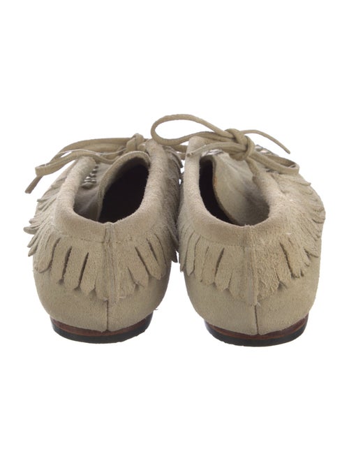 Calleen Cordero Suede Fringe Trim Accent Moccasins