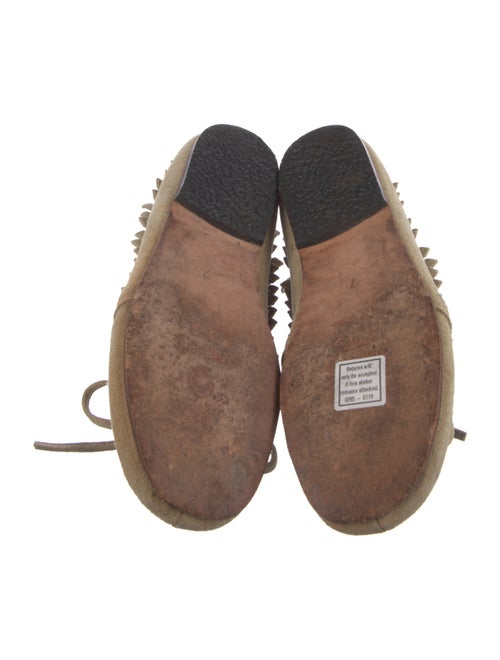 Calleen Cordero Suede Fringe Trim Accent Moccasins