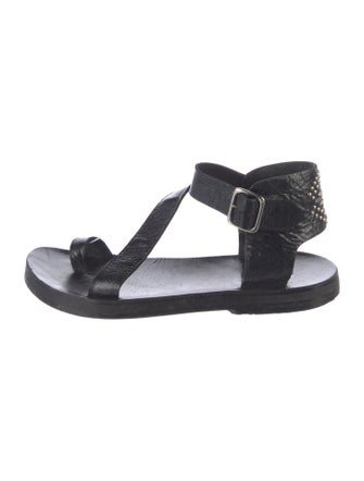 Calleen Cordero Leather T-Strap Sandals