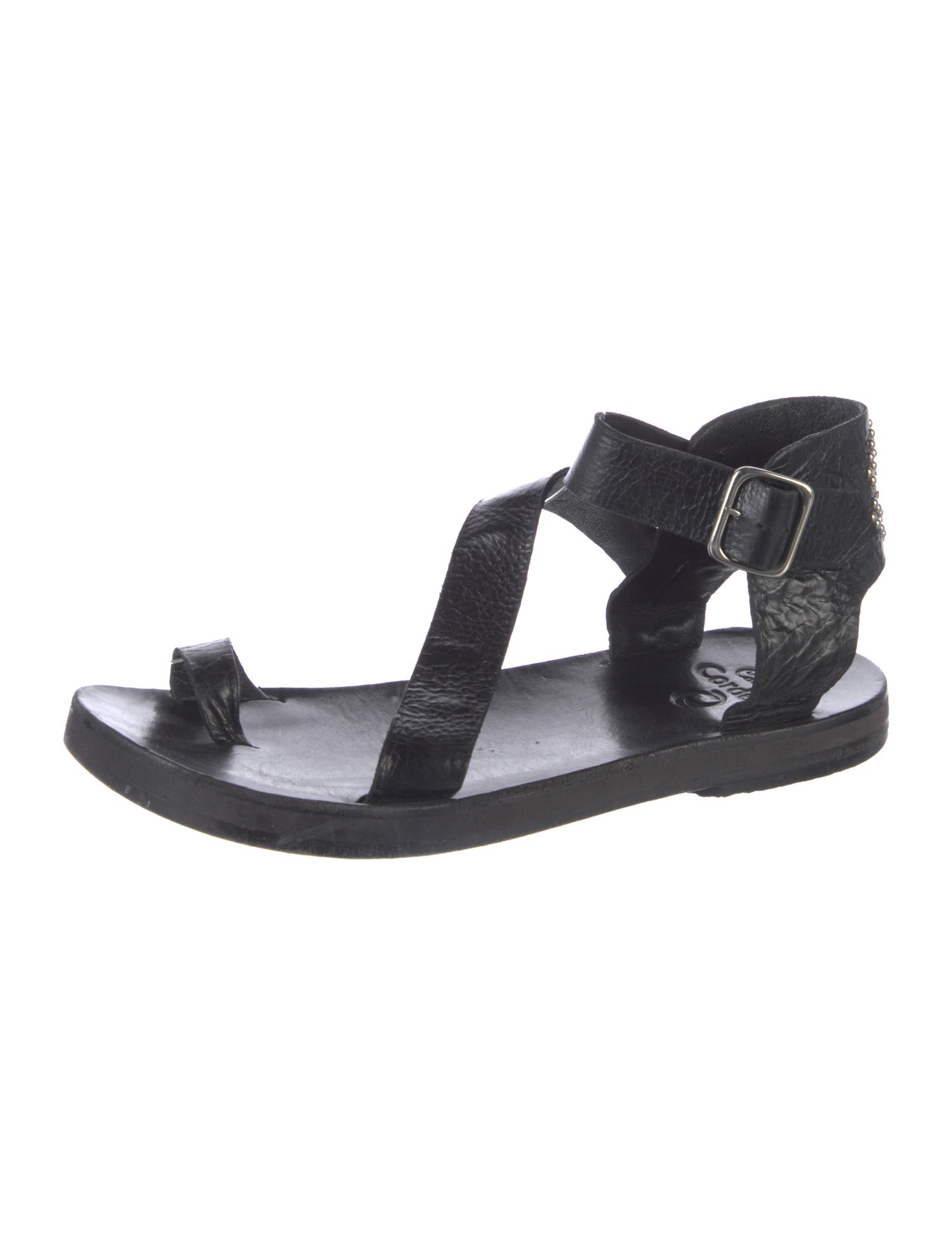 Calleen Cordero Leather T-Strap Sandals